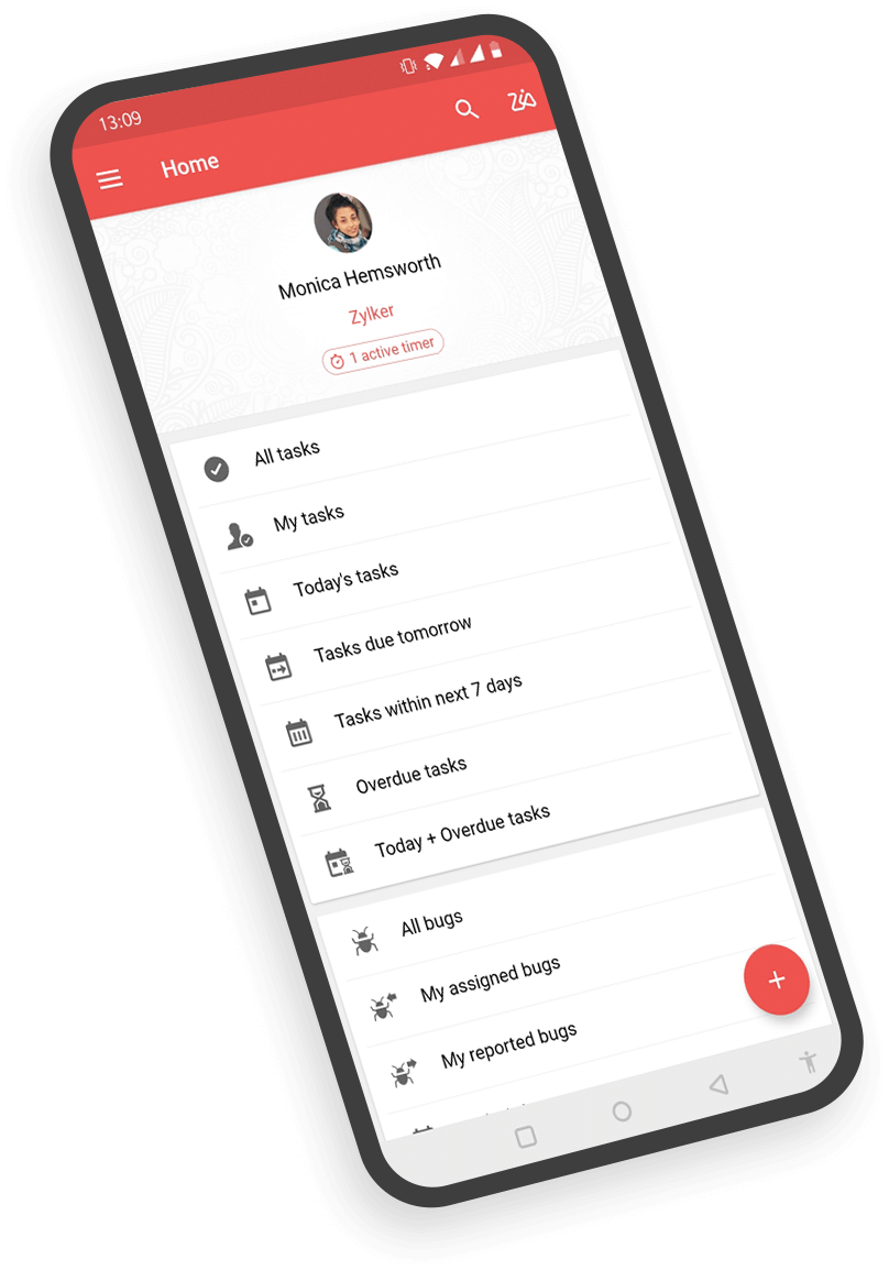 Bugtracker mobile front view
