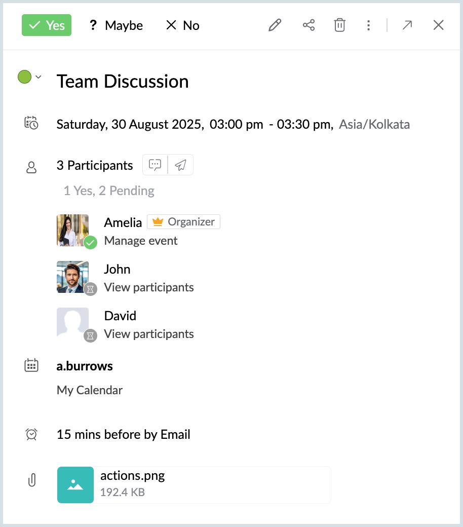 Attachment type Attachment type