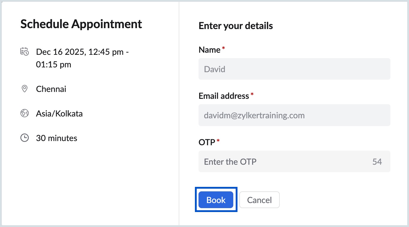Confirm Booking Confirm Booking