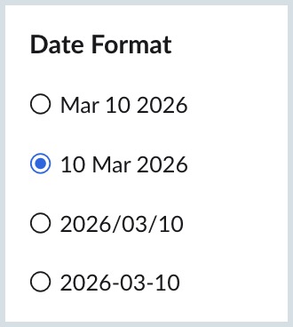 Date Format