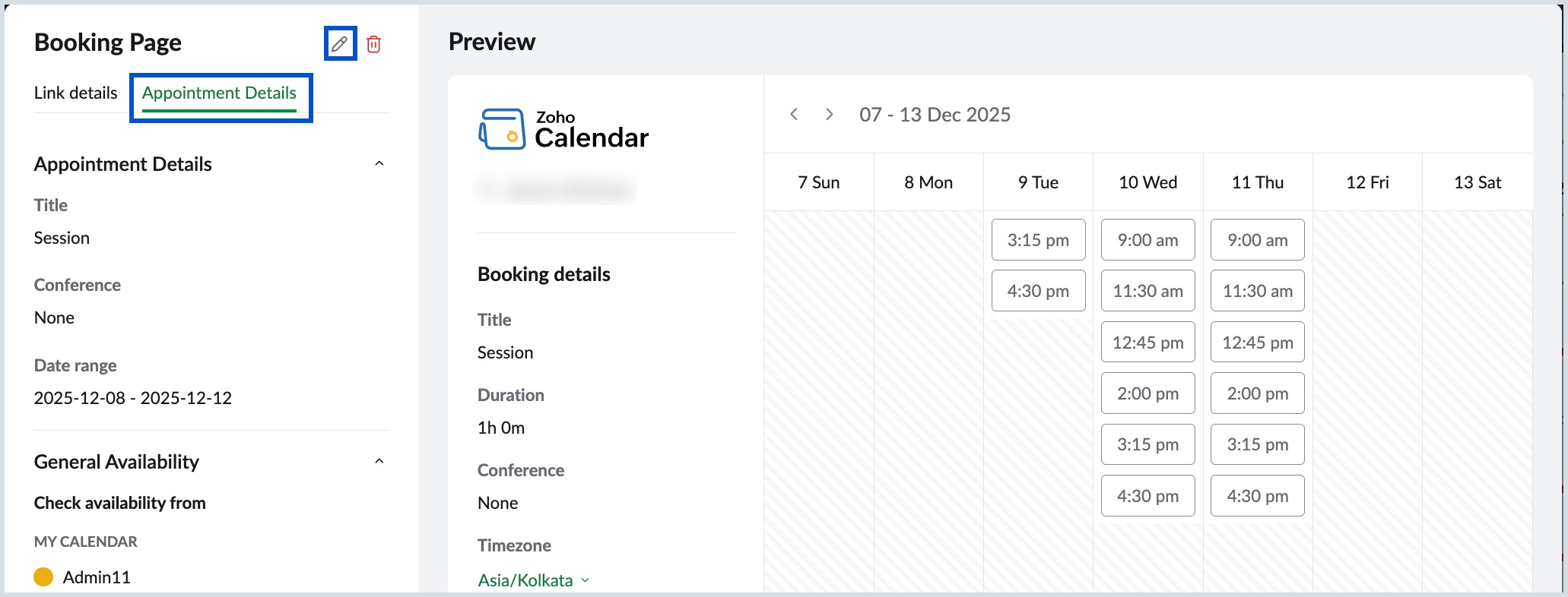Edit and delete Appointment details Edit and delete Appointment details