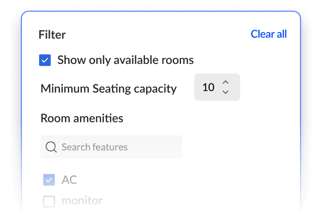 Quickly book meeting rooms