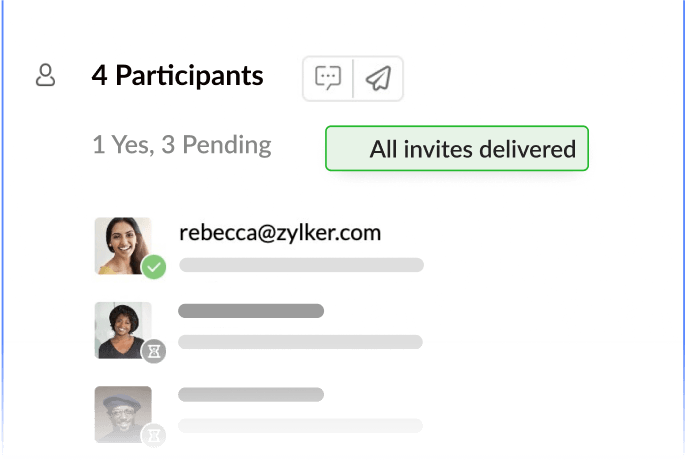 Identify undelivered invites instantly