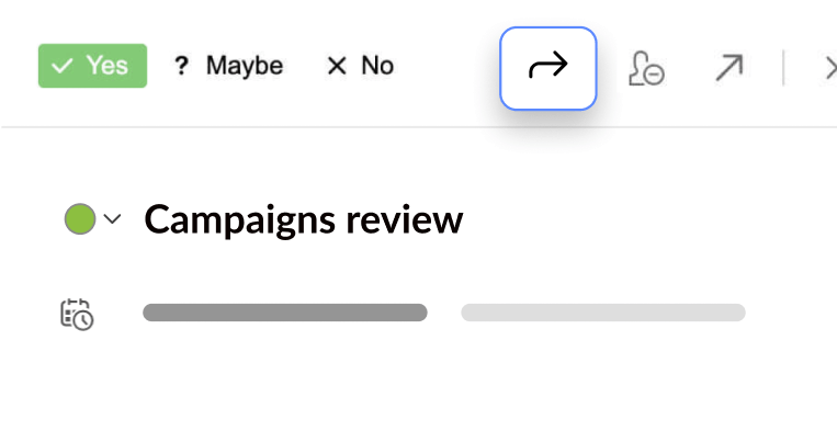 Forward essential events to anyone