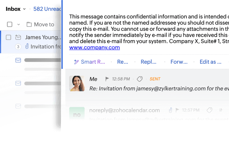 Neatly organize discussions under the event.