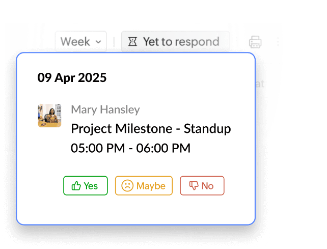 Get a consolidated view of all your outstanding event responses