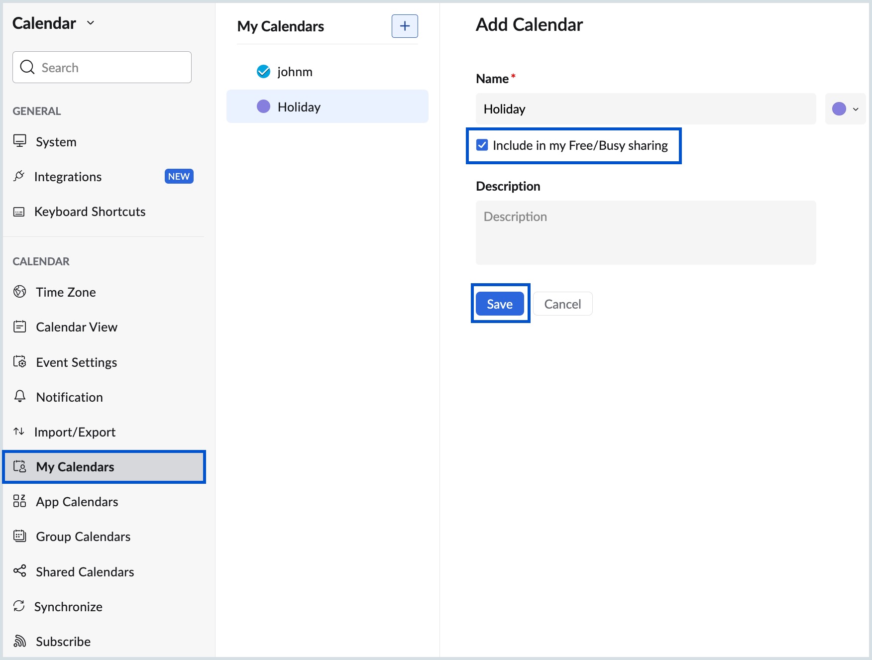 Include Free/Busy Include Free/Busy