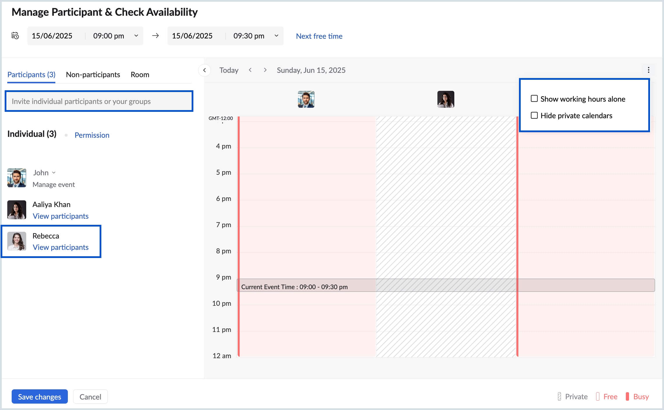 Manage availability Manage availability
