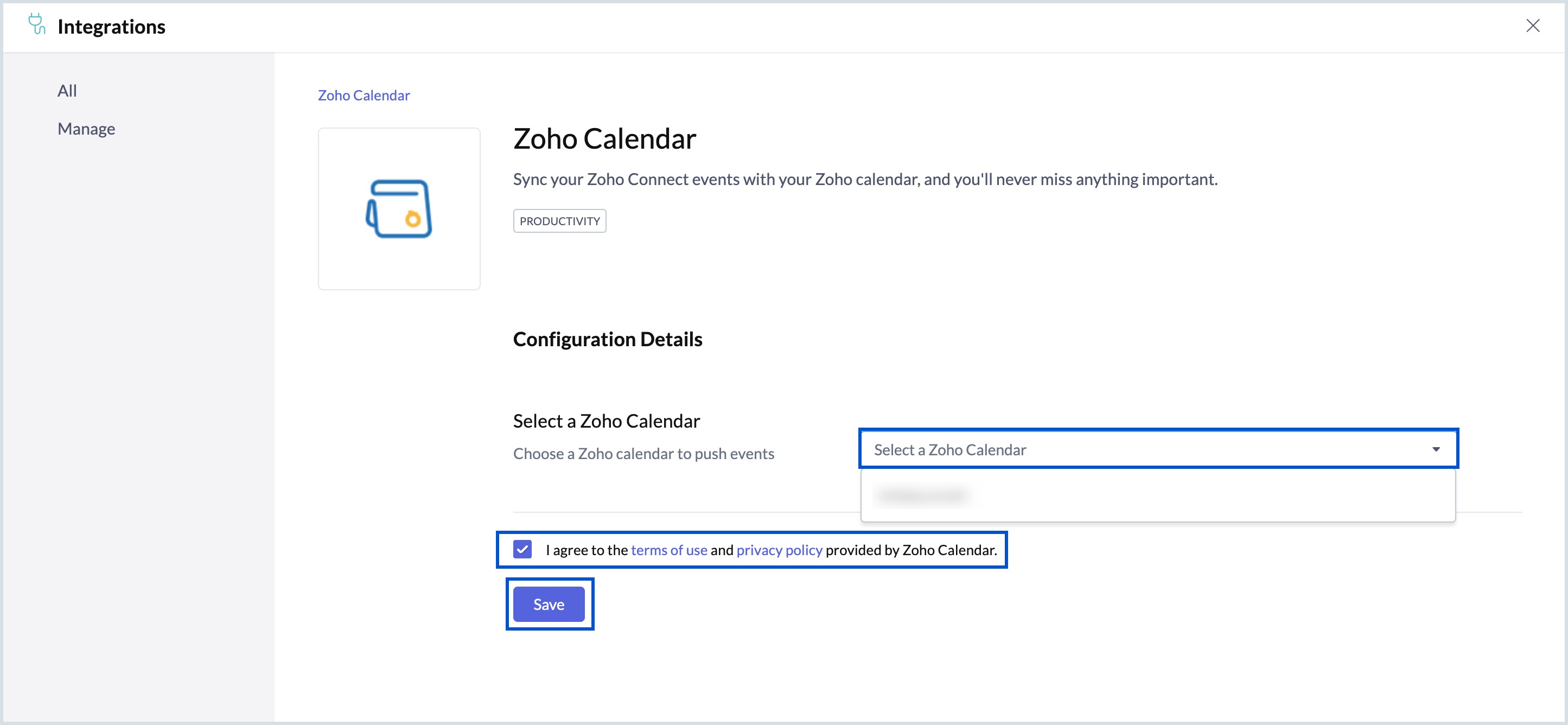 Configuration details Configuration details