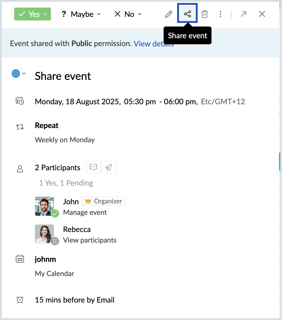 share event share event