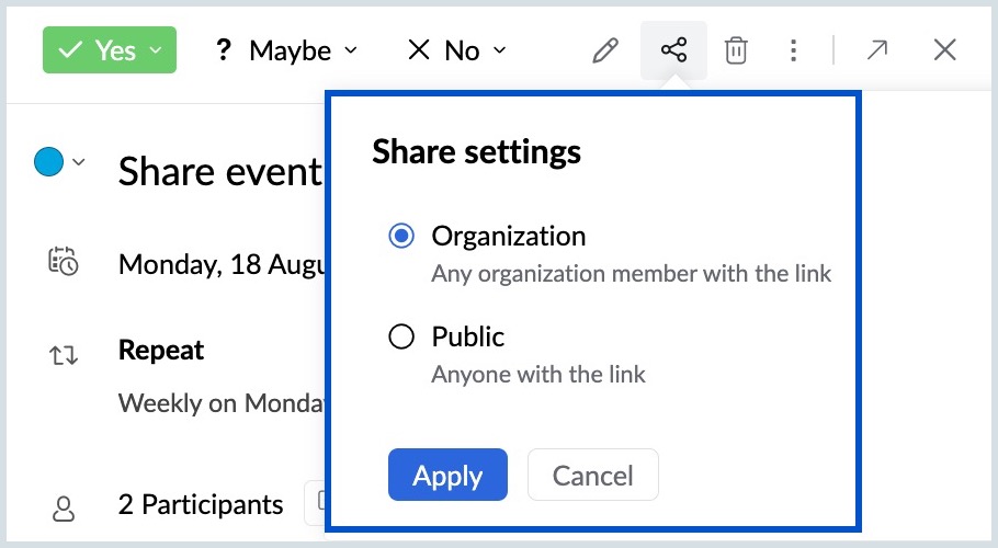 Share settings Share settings