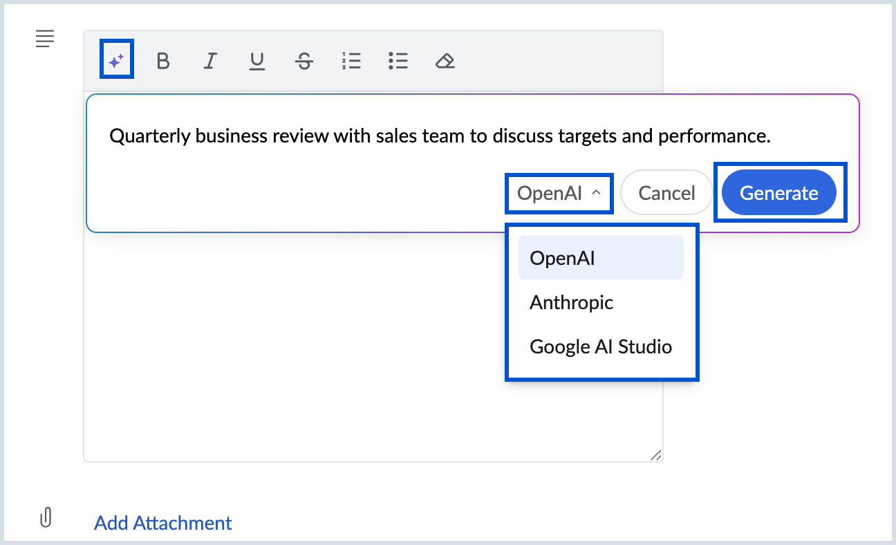 AI-Powered event description generation AI-Powered event description generation
