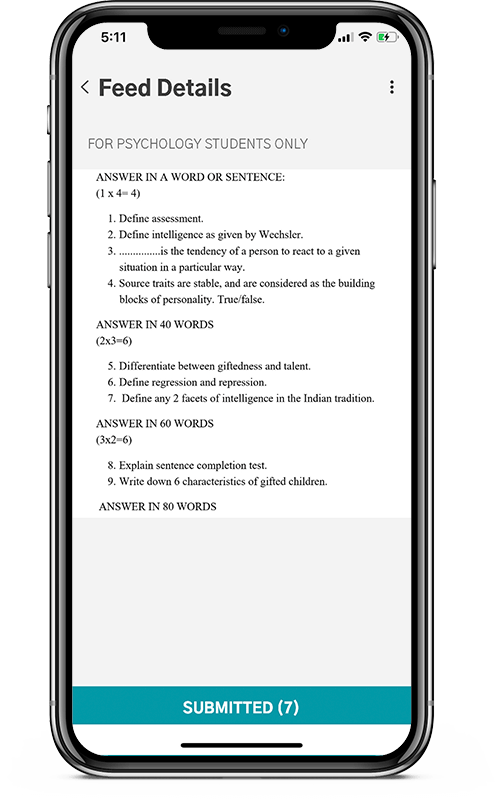 CLASS SPECIFIC ASSIGNMENTS