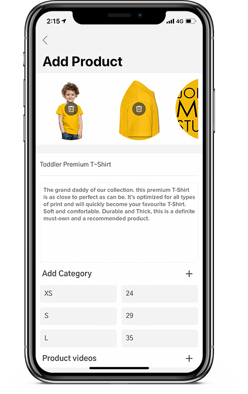 ADD PICTURES & VIDEO