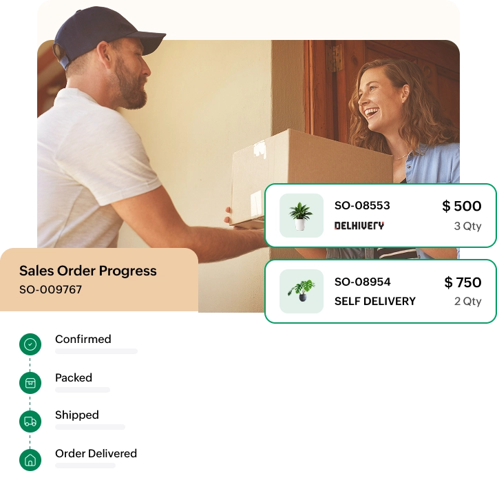 shipping interface showing options 
