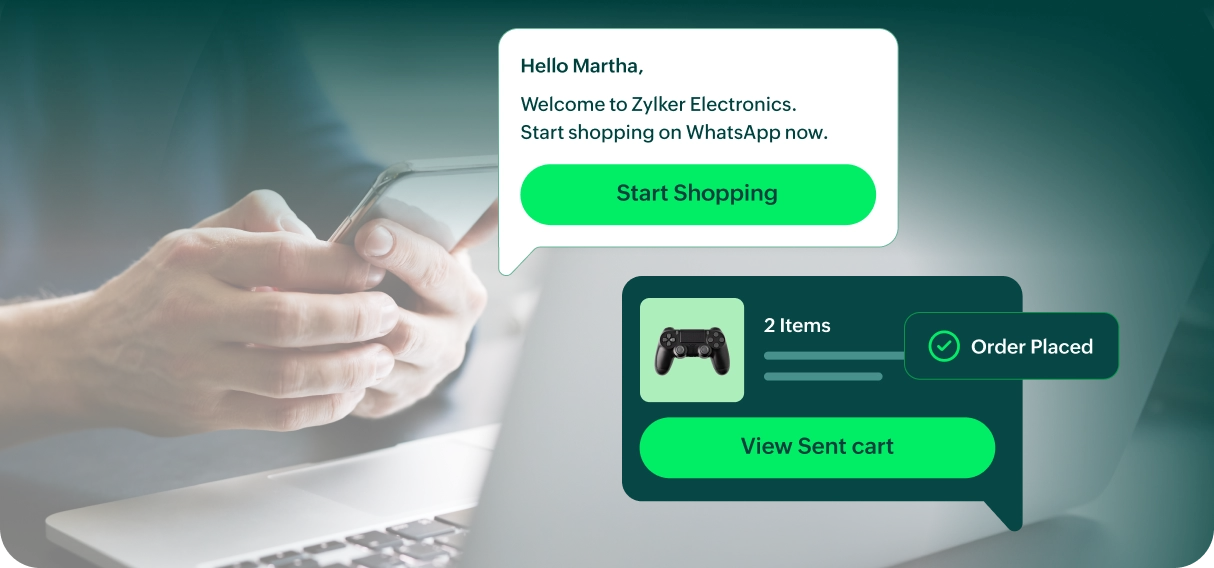 Real-time order updates via WhatsApp