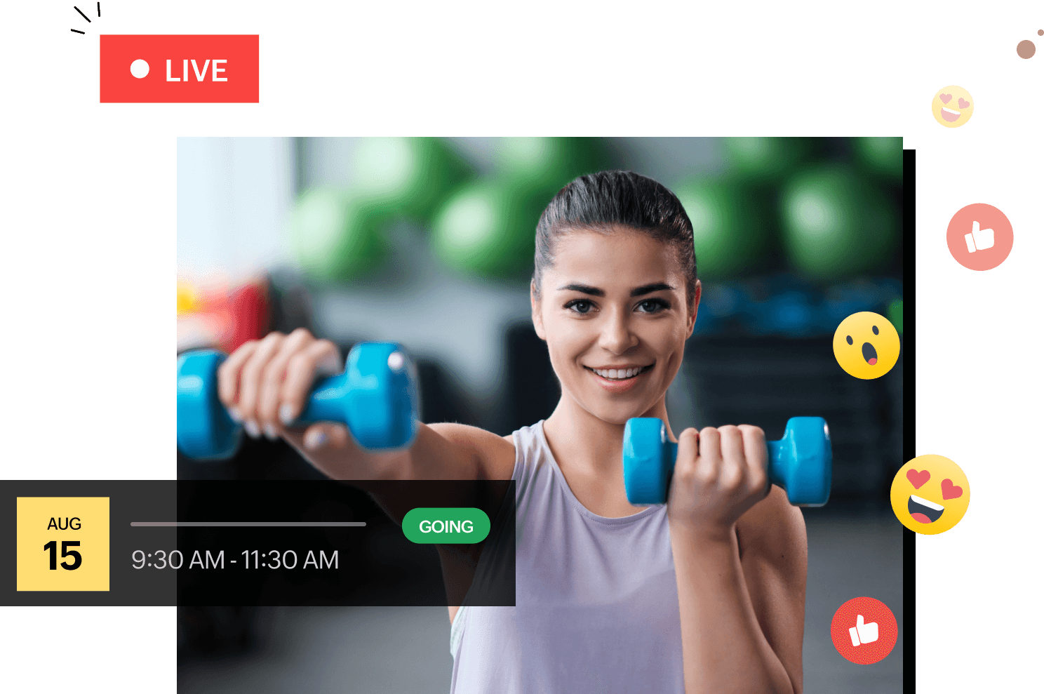Engage with live broadcasts