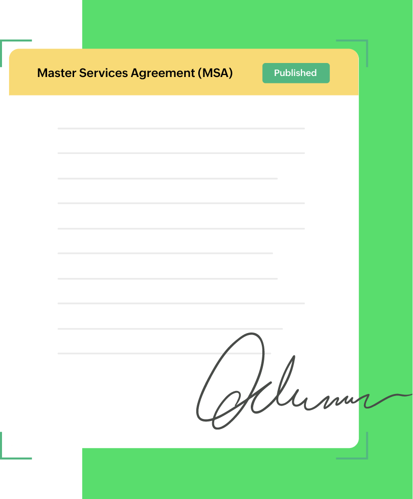 Master service agreement (MSA) template