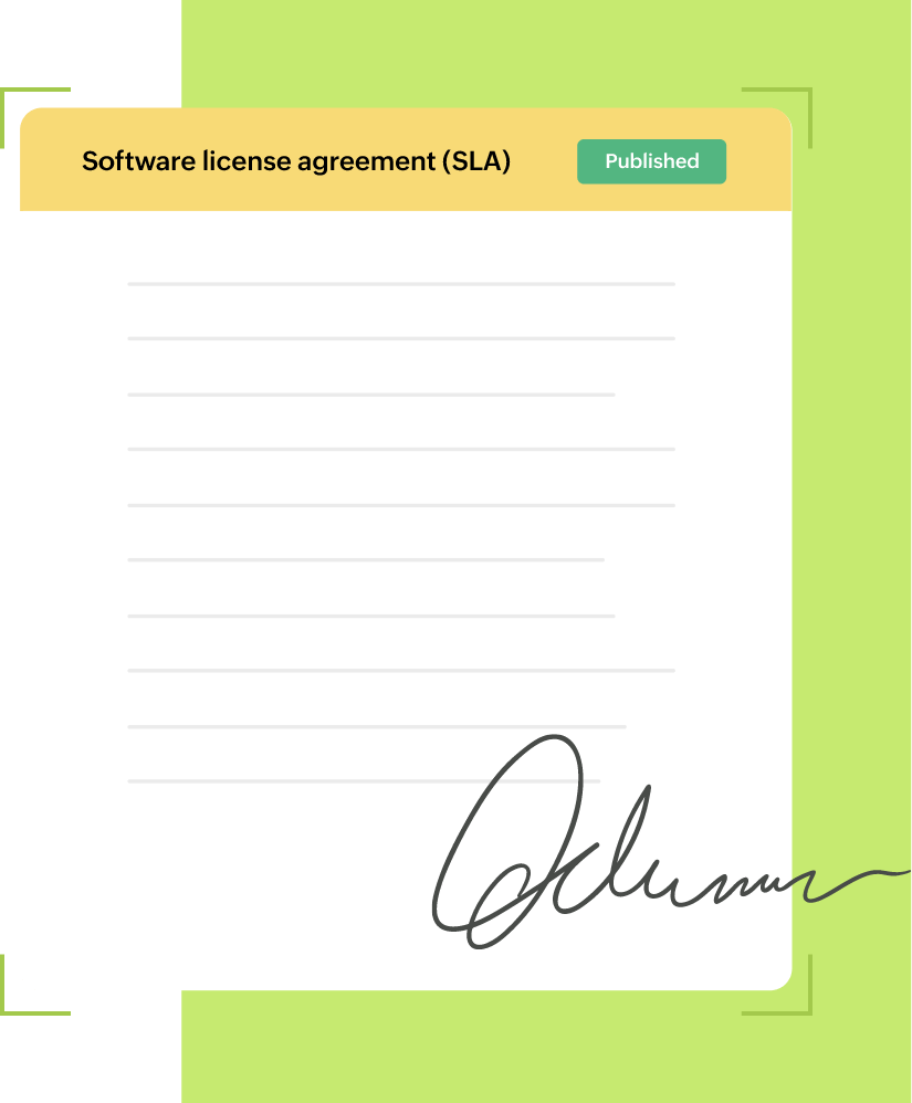 Software license agreement (SLA) template