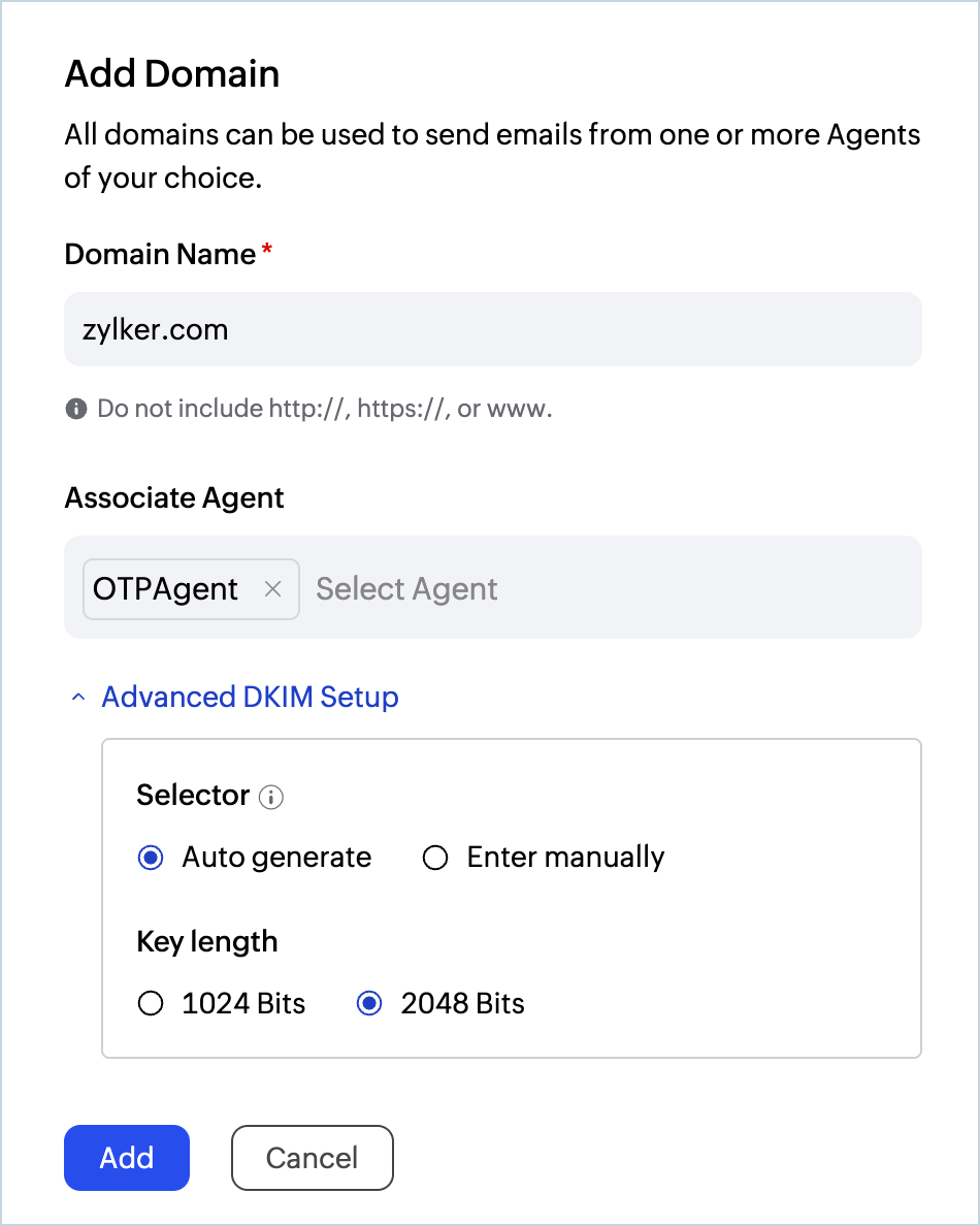 Domain addition in cpaas Domain addition in cpaas