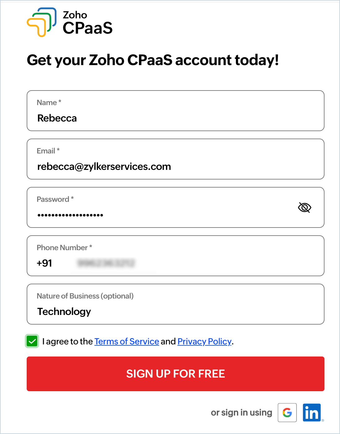 cpaas signup cpaas signup