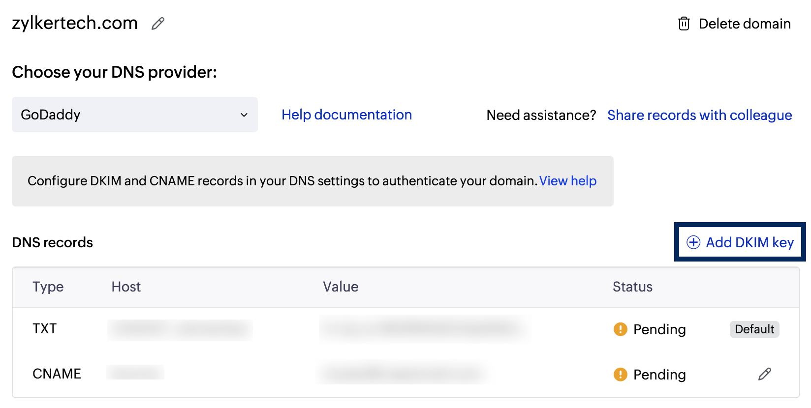 Add DKIM key Add DKIM key