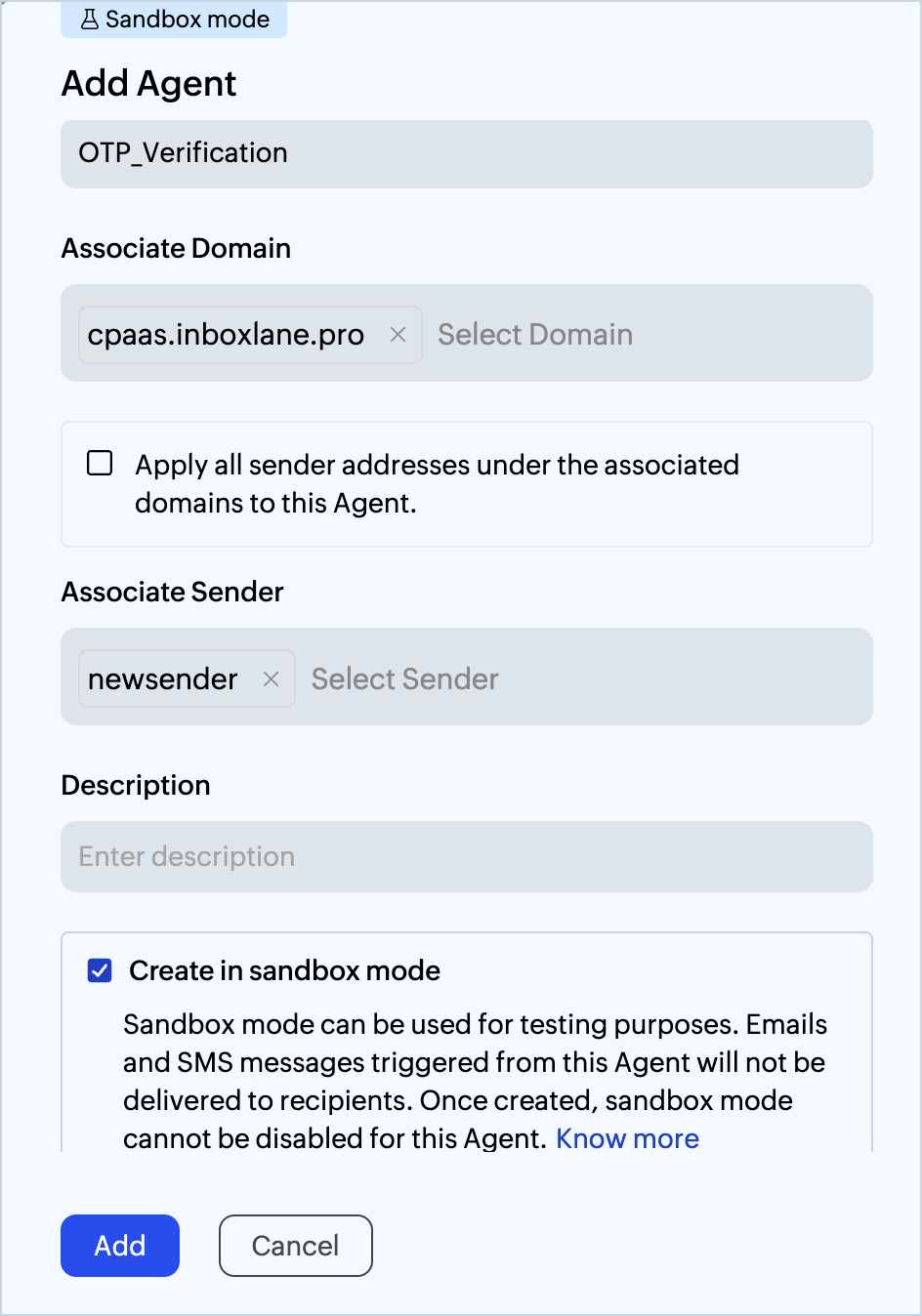 sandbox agent creation sandbox agent creation