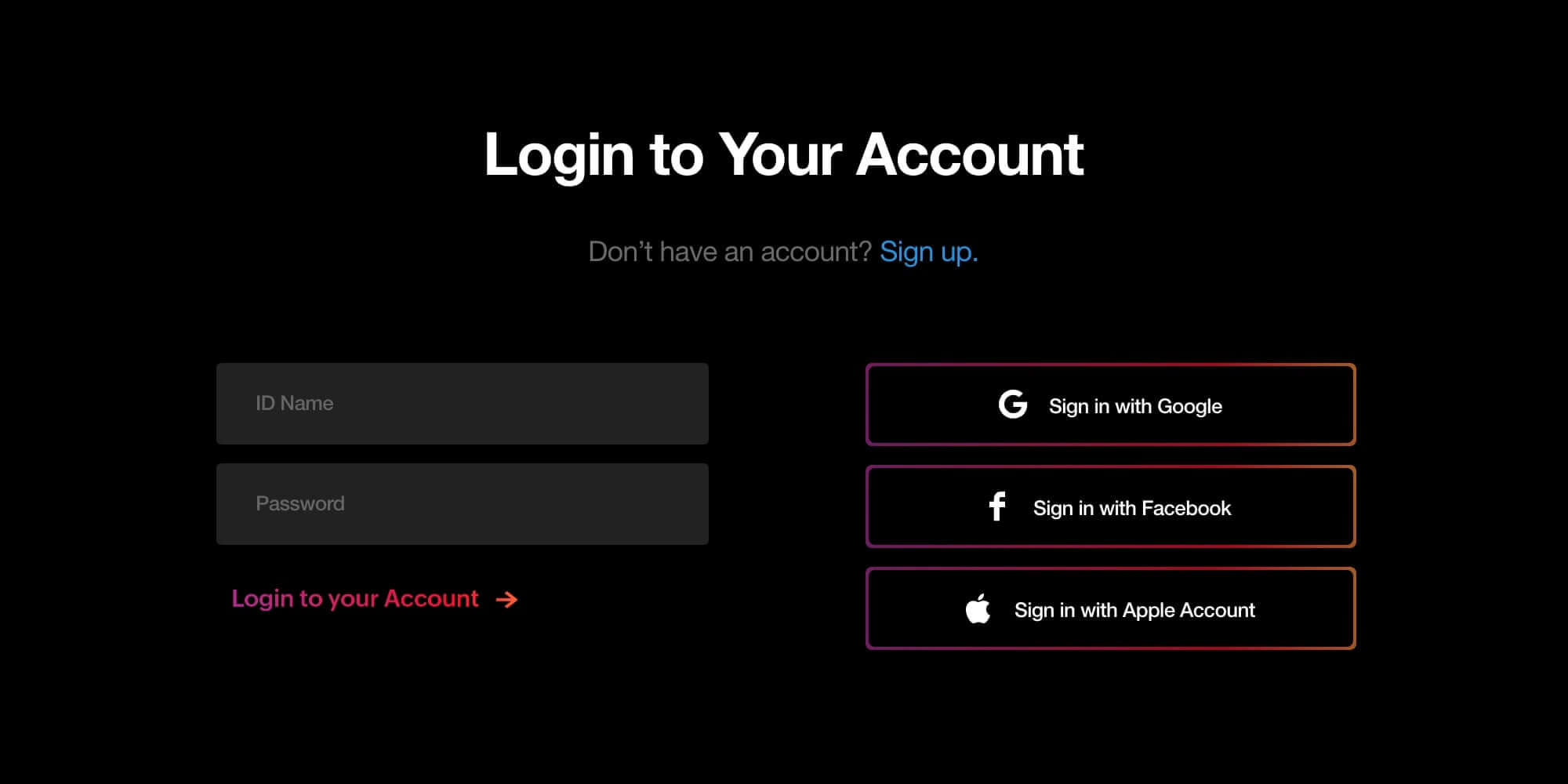 Multiple apps, one login