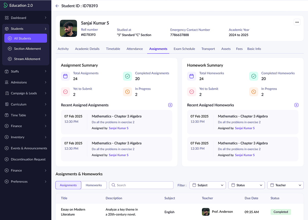 Student portal