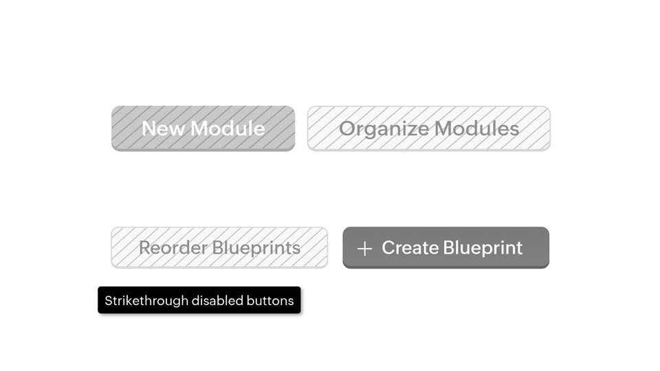 الأزرار المعطّلة مع ميزات إتاحة الوصول