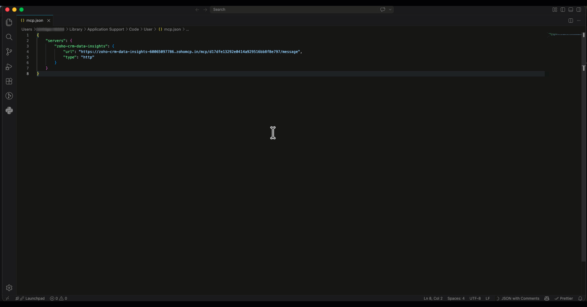 VS Code MCP Manual Configuration