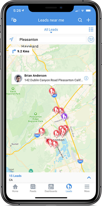 Check the most efficient sales route to navigate to your customer's location