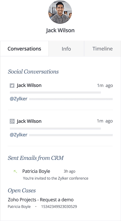 Simpan percakapan Twitter ke catatan CRM