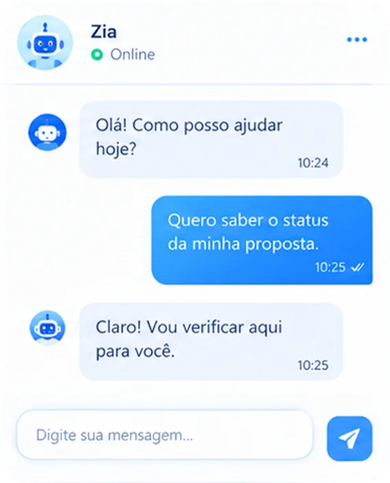 Colabore com sua equipe por chat, chamada de áudio e de vídeo