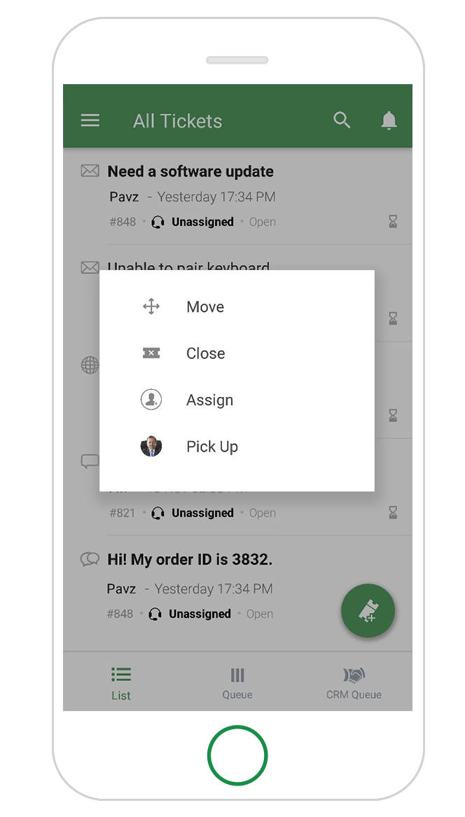 Die mobile App von Zoho Desk für eine einfache Zusammenarbeit