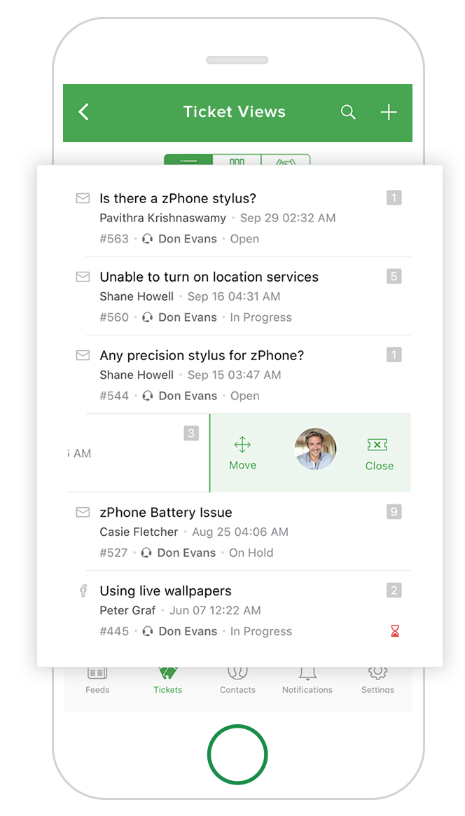 Die mobile App von Zoho Desk für schnellere Antworten