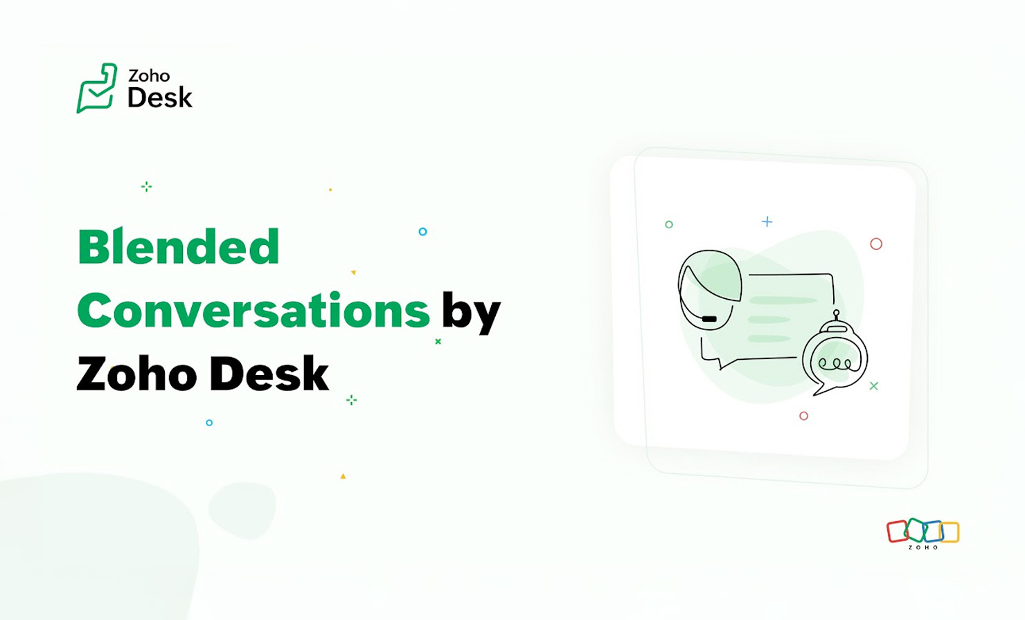 Blended conversations by Zoho Desk
