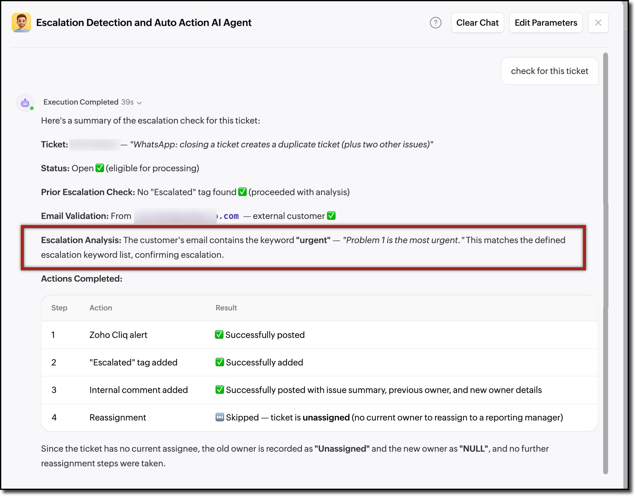 Agent Instruction Match