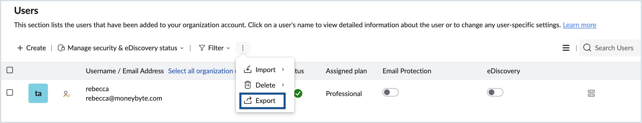 export