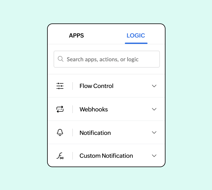 Built-in logic and tools