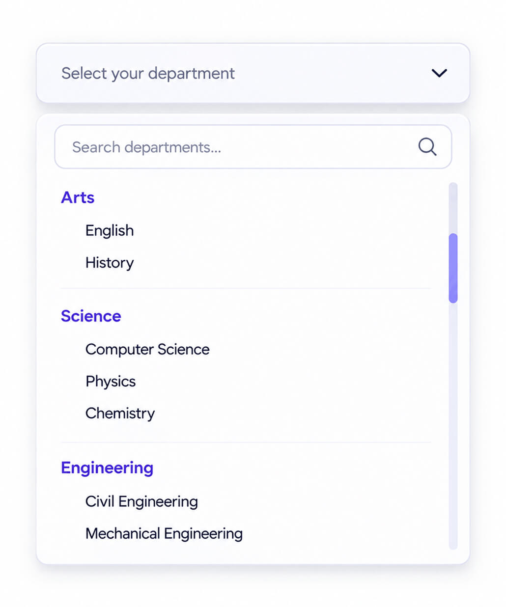 Form field type