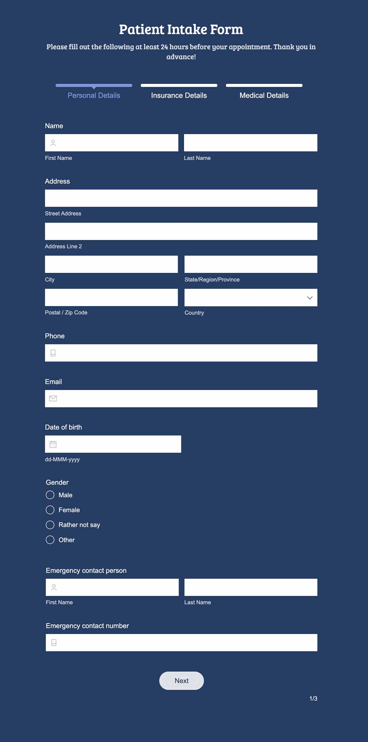 Intake Forms