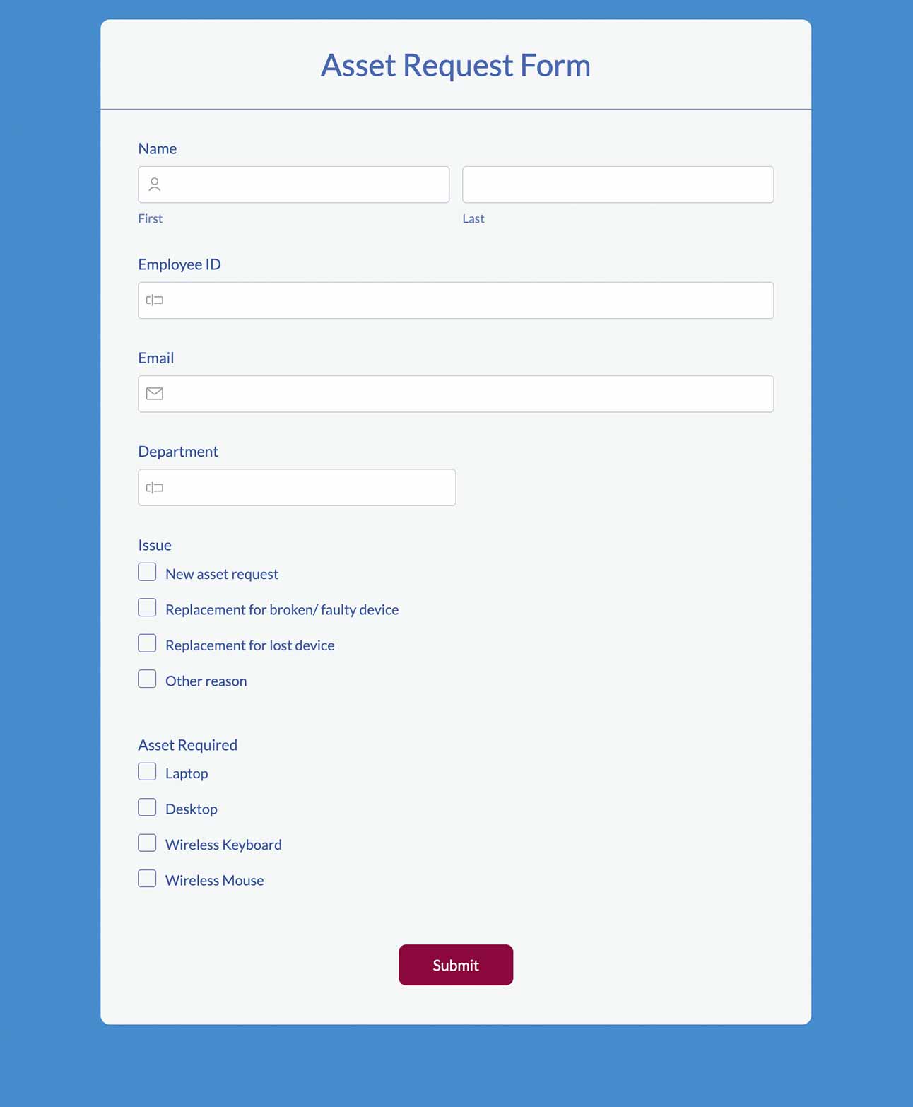 Request Forms