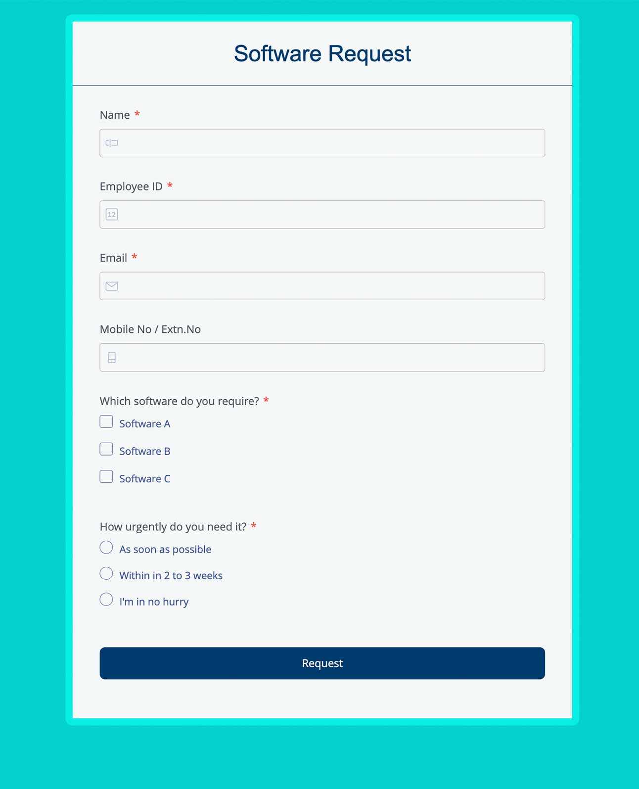 Request Forms