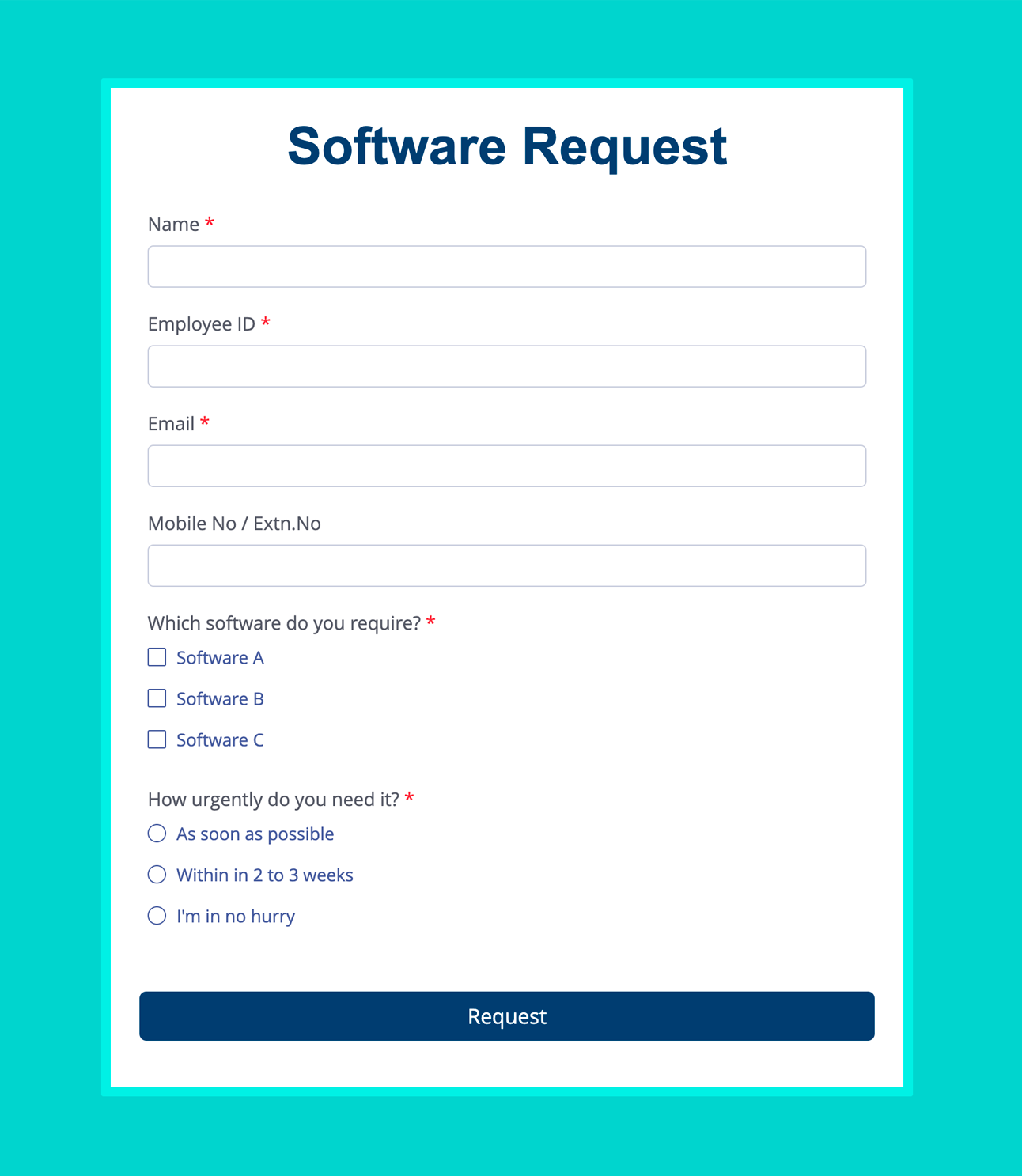 Request Forms