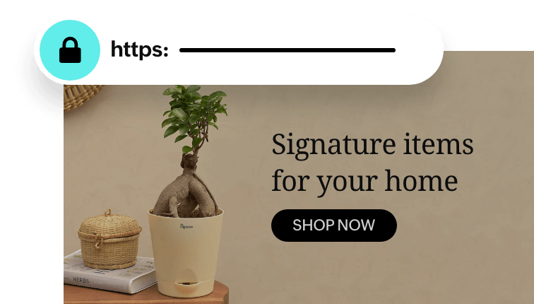 SSL encrypted, secure landing pages