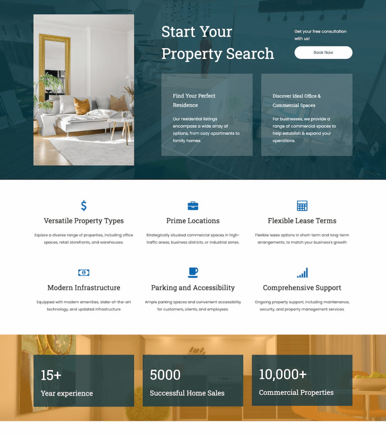 real estate landing page templates