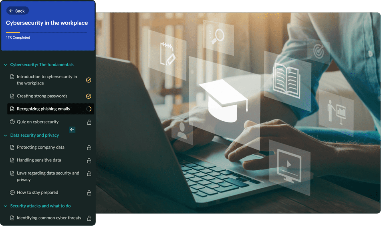 Lesson-wise progress markers