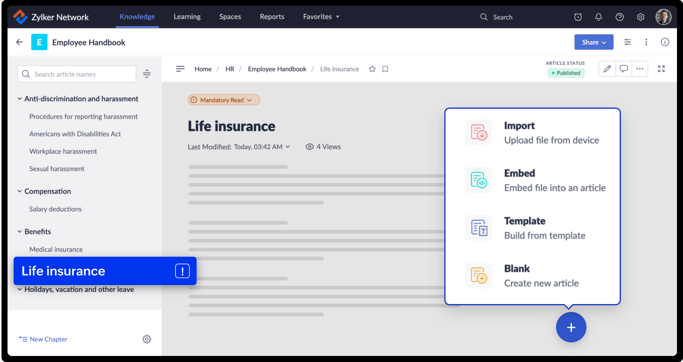 Organize information