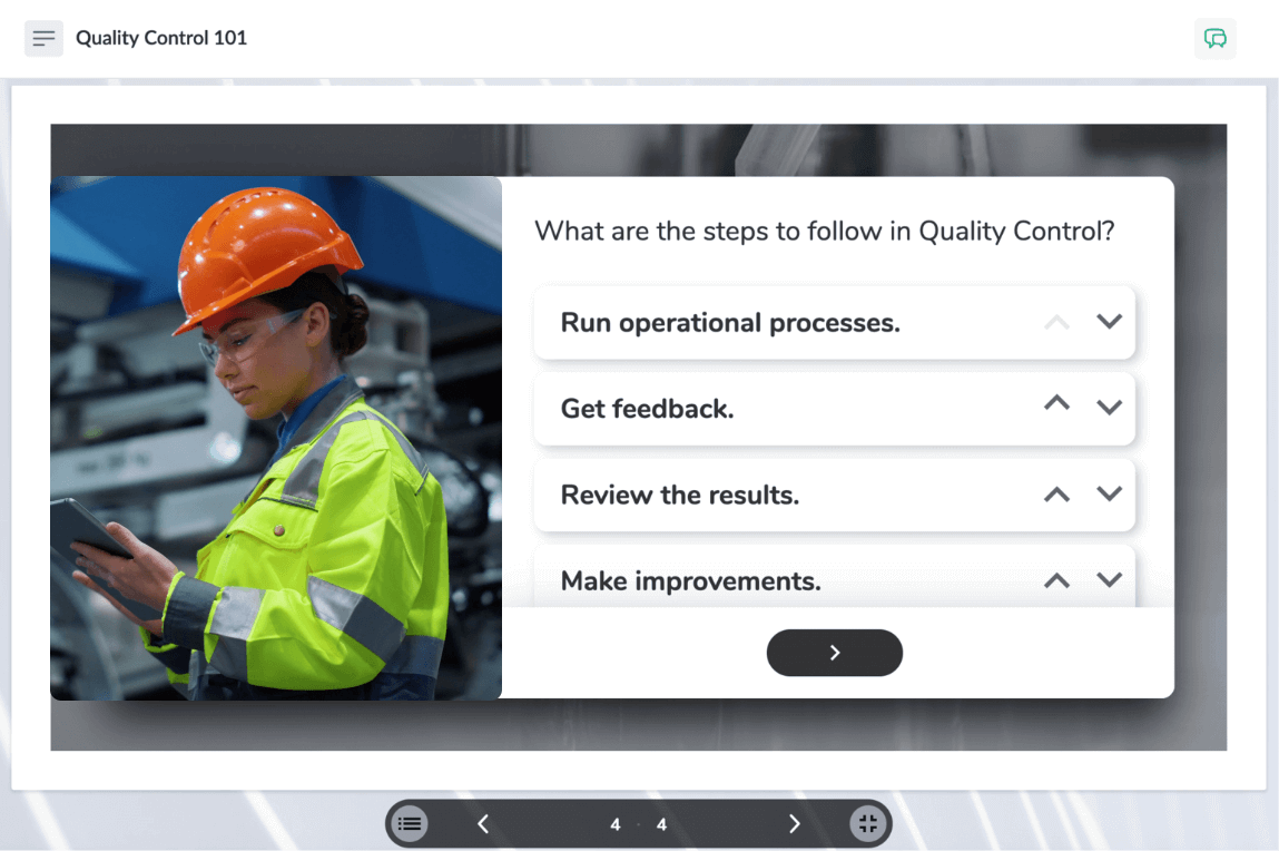 Make training interactive